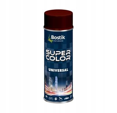 Bostik Super Color Universal Spray Paint Grey Brown 400Ml