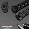 Black Bracelet For Casio G-shock DW-6900 DW9600 DW5600 GW-M5610 GA-2100 Men Series Watch Strap Plastic Steel Watchband 16mm Band