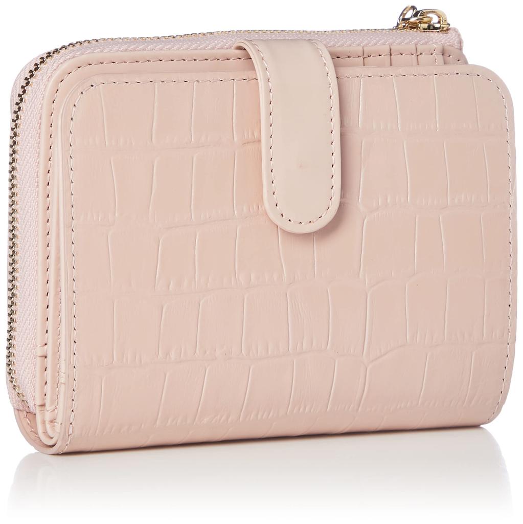 Pinky & Dianne Bi-fold Wallet, Aurora Crocodile, Pink, 1 Size