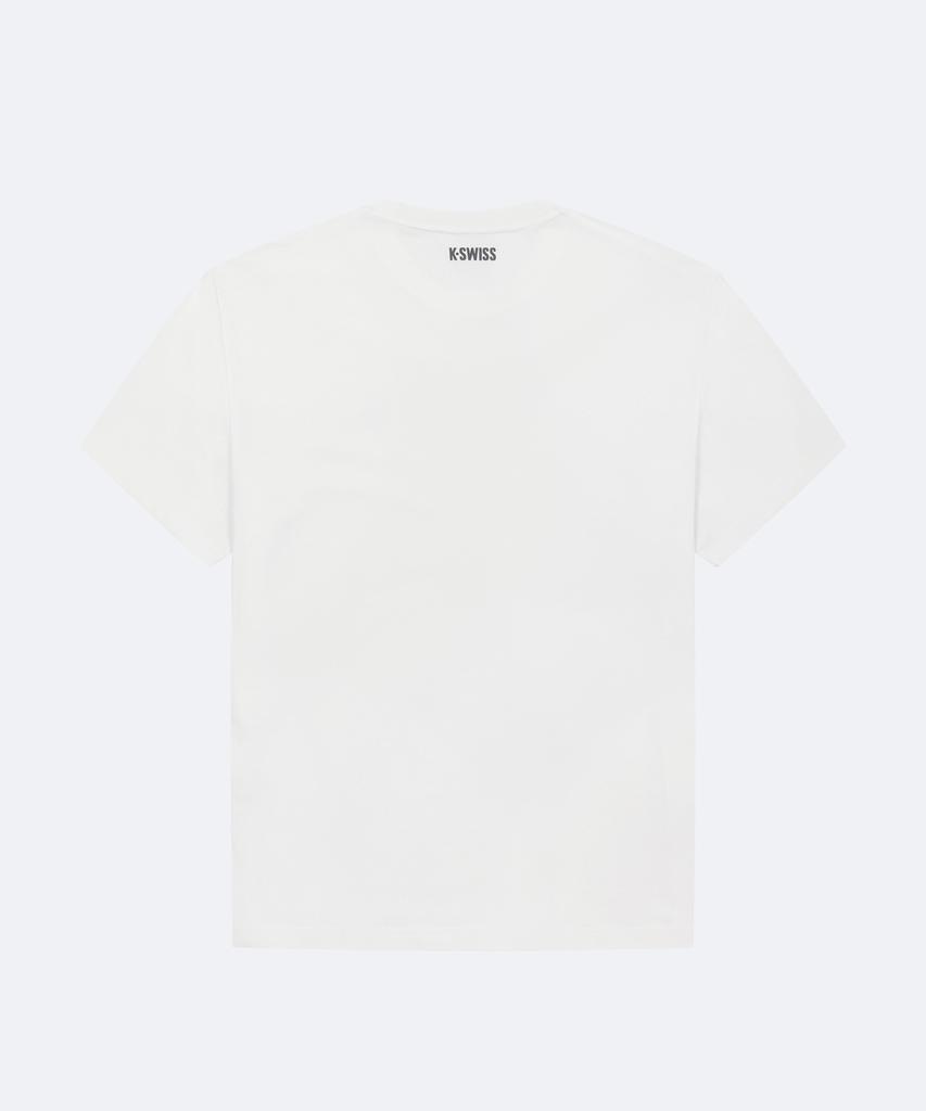 K-SWISS [Unisex] Flexair Shield Logo Short Sleeve T-Shirt_1Kstsfu901Wh