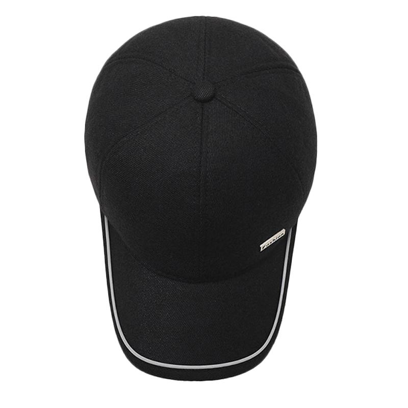 Czapka baseballowa dla mężczyzn w średnim wieku i starszych, jesień, zima, ciepła, aksamitna czapka, czapka przeciwsłoneczna