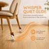 24 Pcs Thickened Design Furniture Feet Covers Table Leg Protection Covers Hardwood Floors