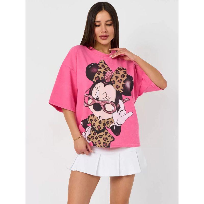 New Fashion T-shirt Western Style New Summer Fashion Loose Casual Print Cotton T-shirt Top