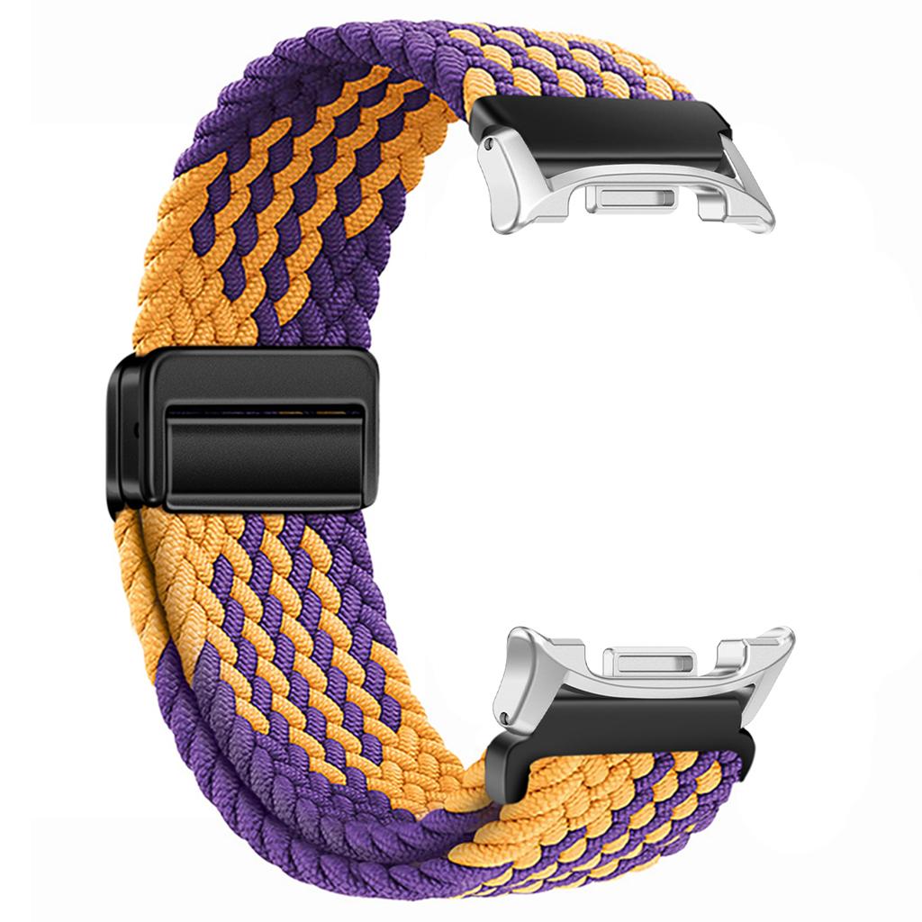 Braided Nylon Band for Samsung Galaxy Watch 8/8 Classic 46mm Magnetic Buckle for Galaxy Ultra 2025/7 47mm Colorful Sport Strap