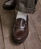 Haruta Men'S Cowhide Penny Loafers Hs-906_D.Brown