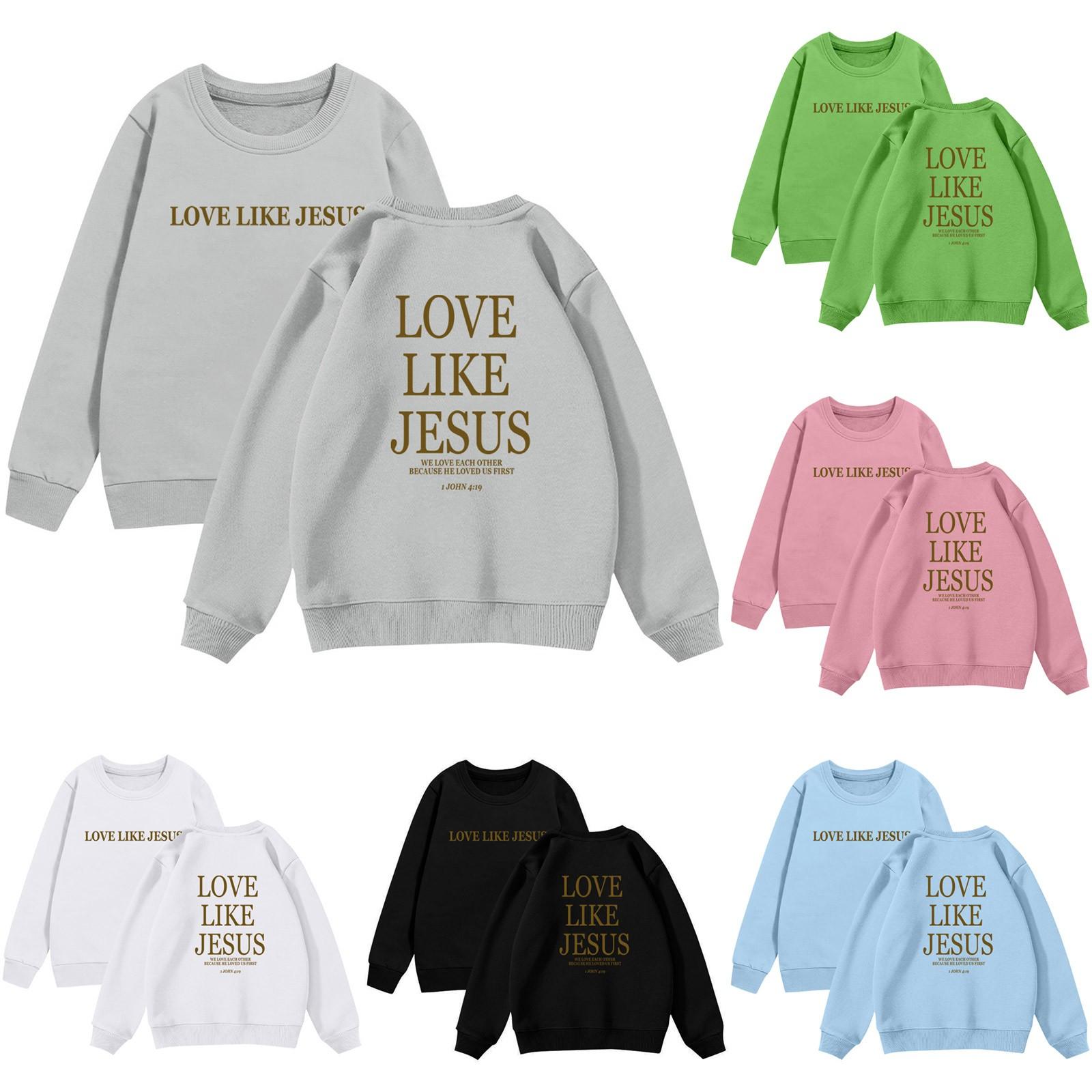 

Boy And Girls Round Neck Pullovers For Kids Printed Tops 120 чорний