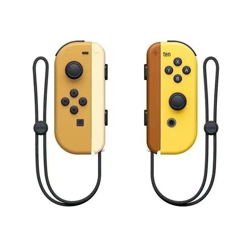 Wireless Bluetooth Joy-Con Controllers with Wake-Up Feature and Wrist Strap, Left and Right Separately for Switch