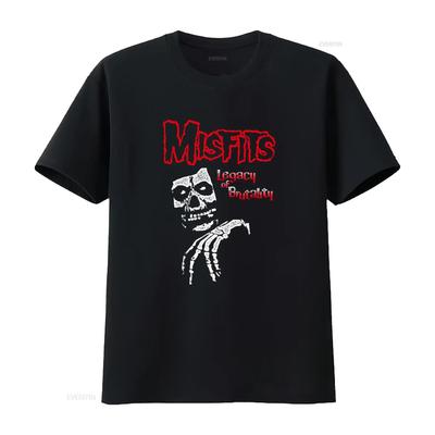 Misfits Legacy of Brutality Camiseta de Música Punk Rock Suave Unisex Elástica Ropa Urbana Elegante