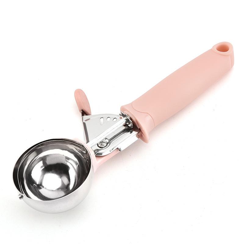 

Stainless Steel Ice Cream & Fruit Scoop Ball Maker рожевий