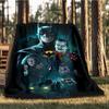 1pc Batman, Joker Outdoor Flannel Throw Blanket Soft, Lightweight & Warm for Sofa, Office