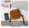 Vintage Corduroy Crossbody Bag for Students: Japanese Style, Versatile, Canvas, Small Phone Holder