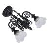 Ceiling Light Multipurpose Retro Exquisite Simulation Innovative Double Hd Flower 1:12 Scale Miniature Ceiling Lamp