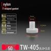 T-förmiger Nylon-Kunststoff-Dichtungsring und Schraubwellenhülse (Für dich: M2-M35)
