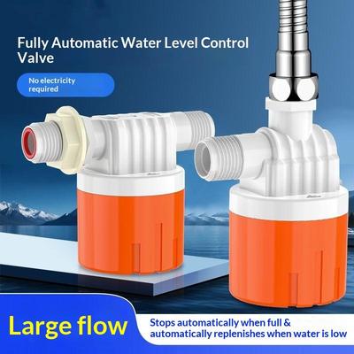 Vanne de contrôle automatique du niveau d'eau Vanne à flotteur en plastique 1/2" 3/4" Arrêt automatique Réservoir Piscine Interrupteur à flotteur Vanne d'arrivée d'eau