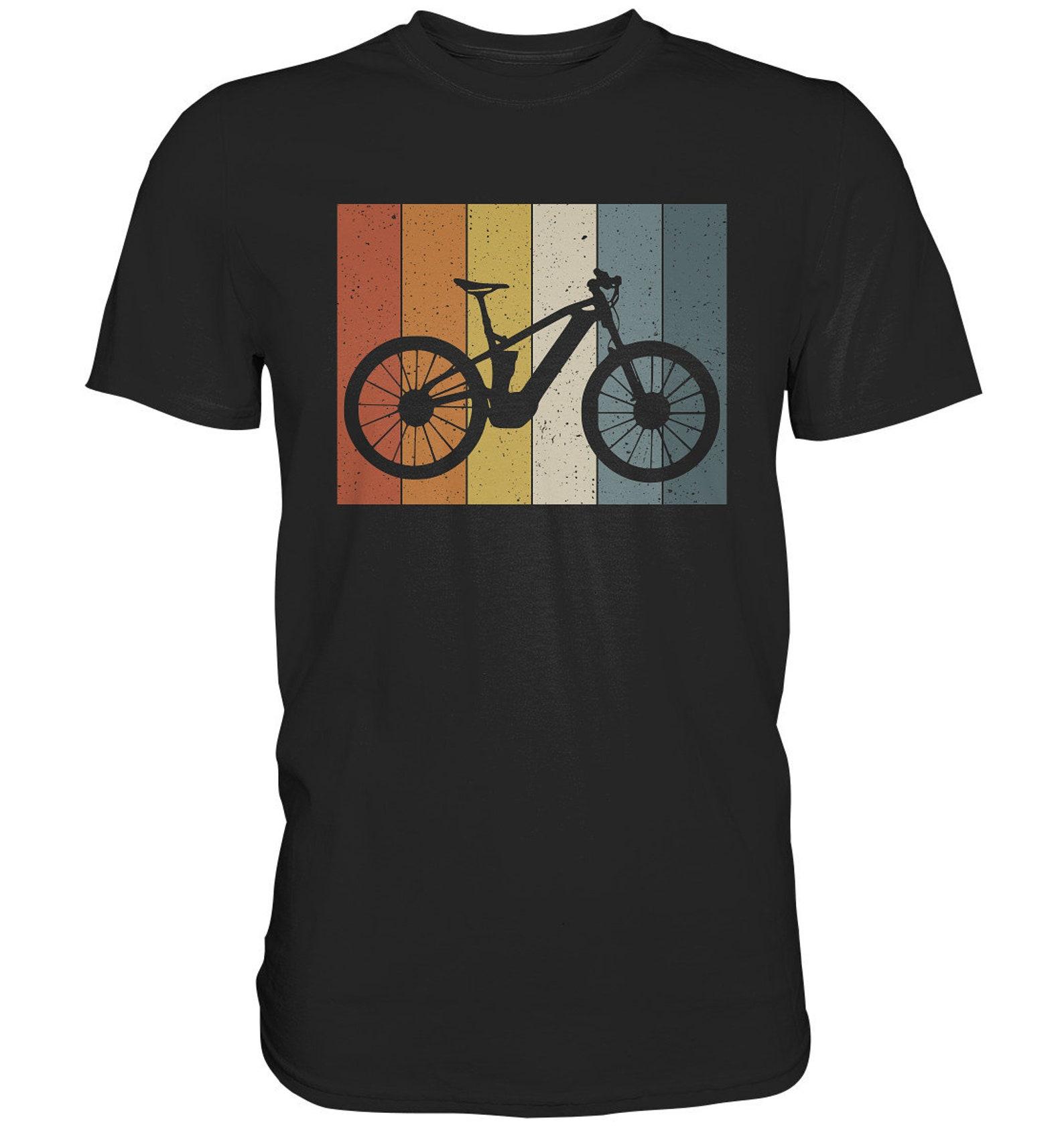 Ebike Retro Bicycle T-Shirt Gifts Cyclists - Vintage Premium Shirt S