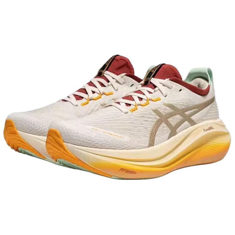 Asics Gel-Nimbus 27 Comfortable Versatile Low-Top Casual Running Shoes Men Sneakers Beige 1011C094-100