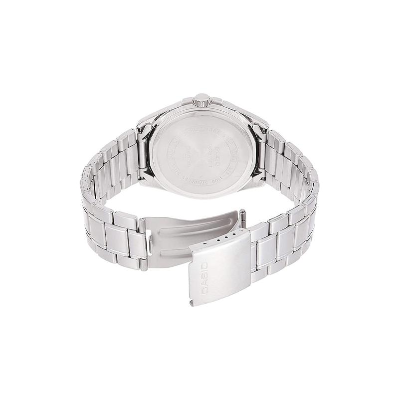 Casio Quartz Movement Stainless Steel Strap Men's Watch Black Dial MTP-1308D-1A
