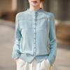 High-End Hollow Crochet Knit Women's Short Cardigan Sweater - Stylish Spring/Autumn 2026 Base Layer.