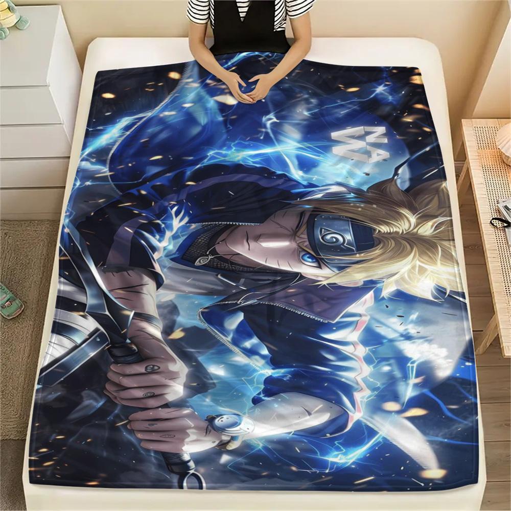 Naruto Uzumaki Unique Design Printed Blanket, Cozy Flannel Blanket Adapt to Bedroom, Picnic, Sofa and Outdoor Trip.-TING