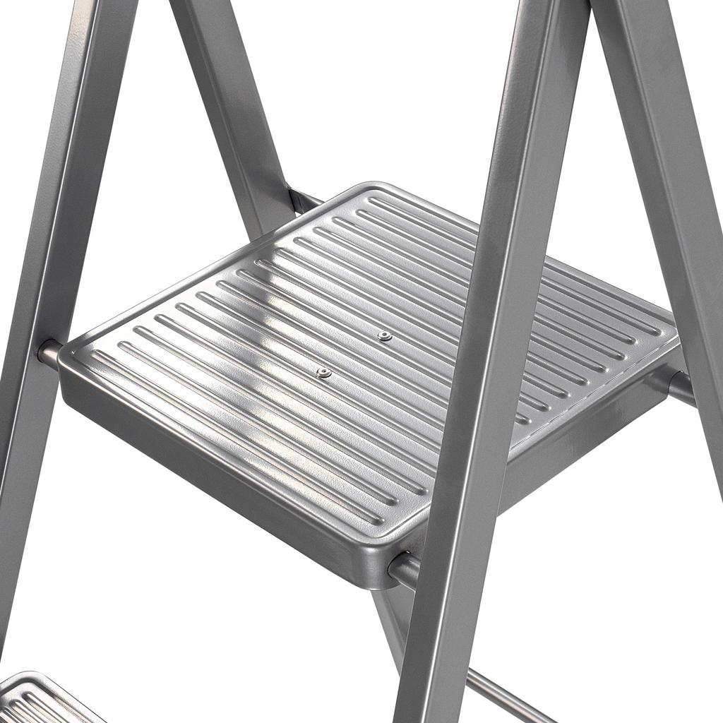 KADAX Drabina Stalowa 3-6 Stopniowa Uniwersalna Jednostronna Składana Domowa