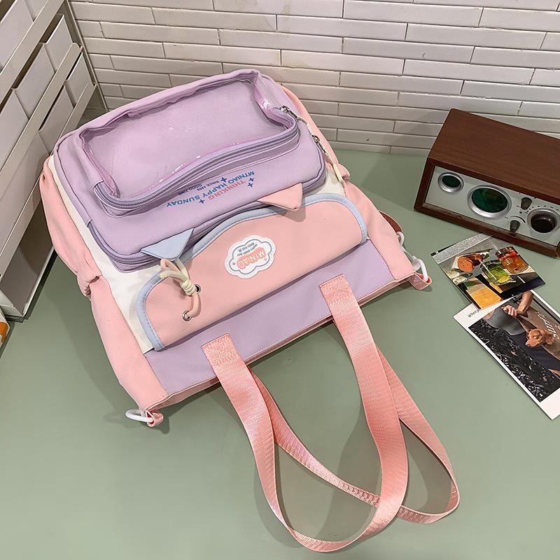 School Bag High Value Ins Junior High School Girls High School Students Large Capacity Cute Pain Dopamine Back