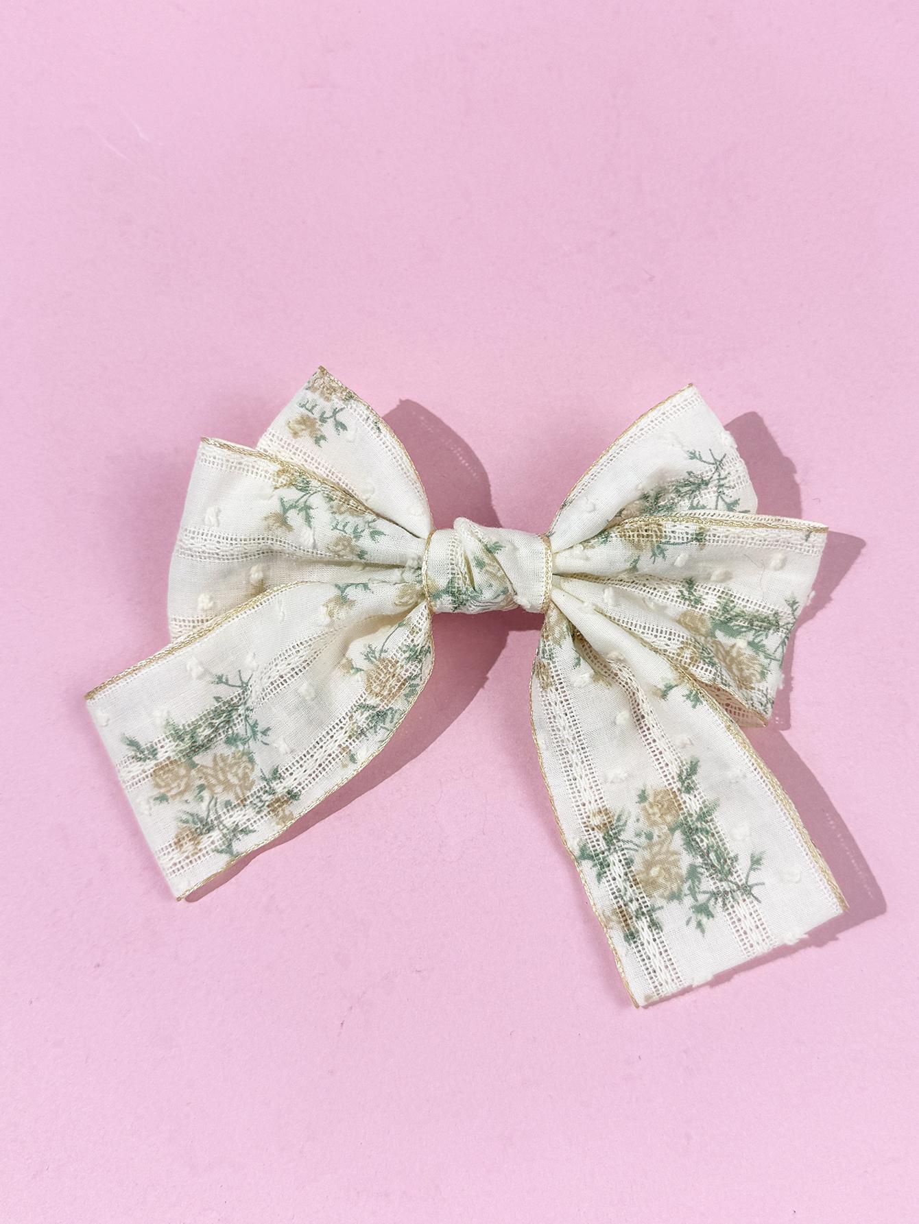 

Gentle temperament, bow hair clip, women s super fairy forest style, back of the head clip, sweet retro high-end hair accessory