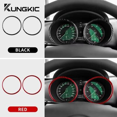 Do Mercedes Benz SLK R171 2004 2005 2006 2007 2008 2009 2010 Ramka Prędkościomierza Akcesoria Naklejka Wykończeniowa z Prawdziwego Miękkiego Włókna Węglowego