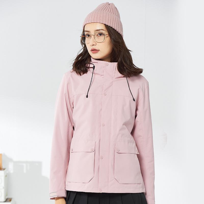 

Унисекс 3-в-1 Водонепроницаемая Ветрозащитная Куртка для Активного Отдыха со Съемной Флисовой Подкладкой 3XL