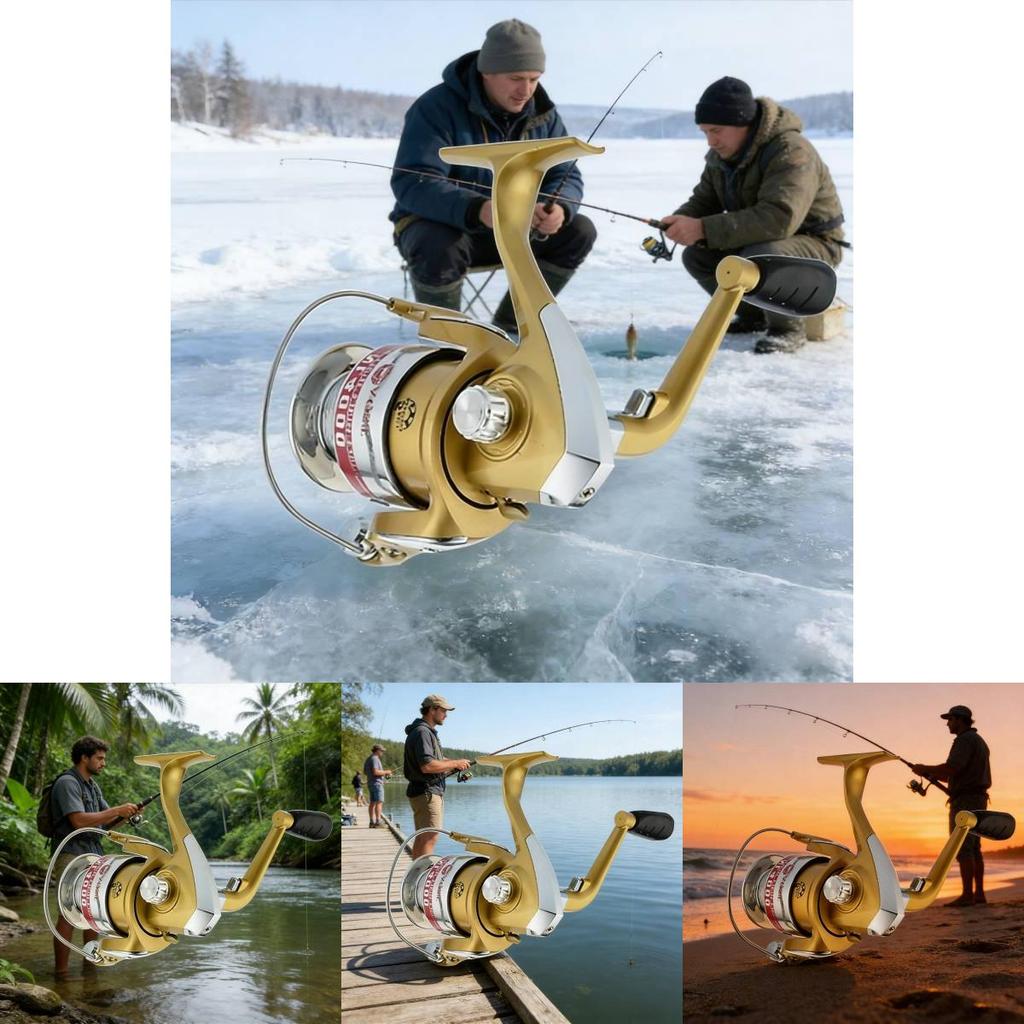 Yumoshi Highperformance Metal Fishing Reel With Steel Shaft And Gear For Deep Sea And Freshwater