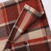 Men Coat Hooded Long Sleeve Plaid Print Jacket Windproof Casual Street Style Spring Autumn Jacket Daily Wear