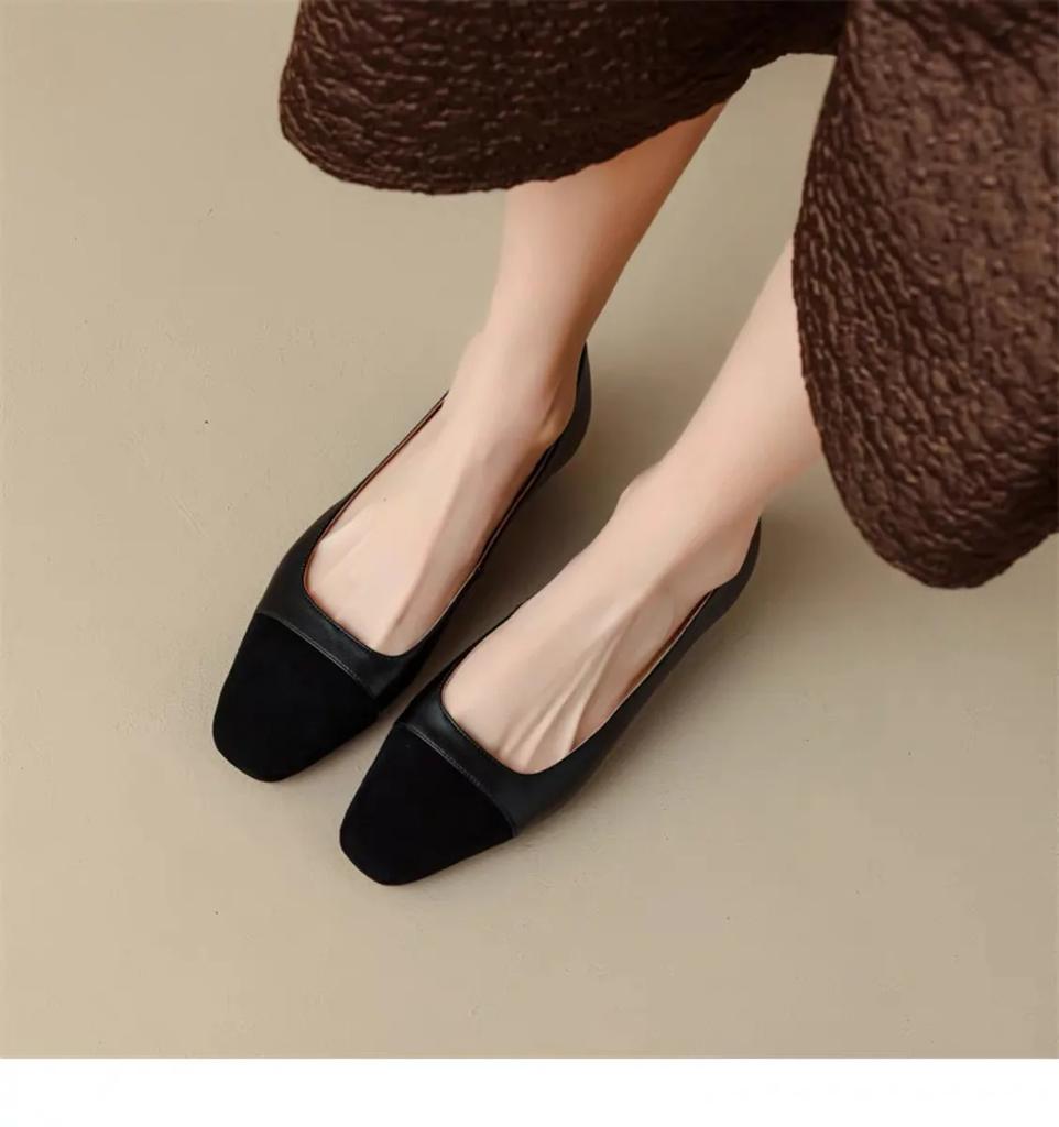 New Leather Women's Heeled Single Shoes Sandals Thick Heel Chaussure Femme Zapatos Mujer Sandalias Sapatos Pumps Formal Shoes