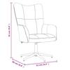 Vidaxl Armchair, Light Gray, Upholstered In Velvet