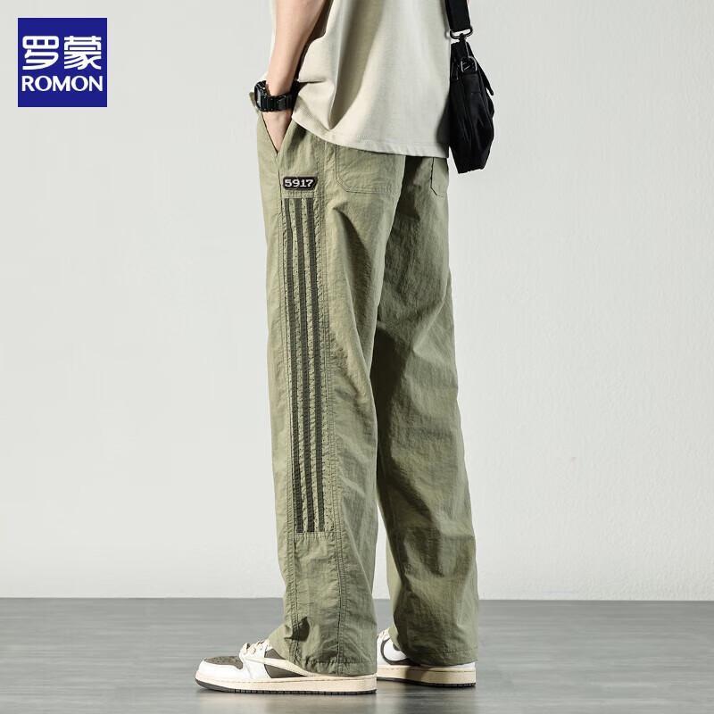 

Romon Men s American High Street Loose Fit Quick-Dry Cargo Pants XL