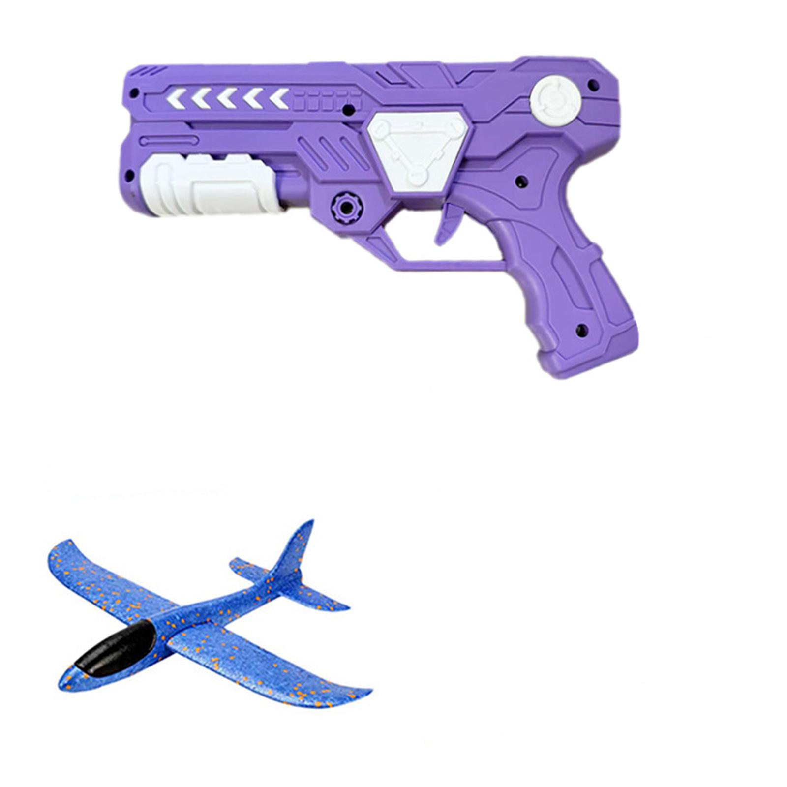 

Foam Dart Launcher Toy Gun with Glider Airplane Outdoor Kids Toy Set Safe Soft Foam Projectiles Compatible for Active Play and Target Practice one size