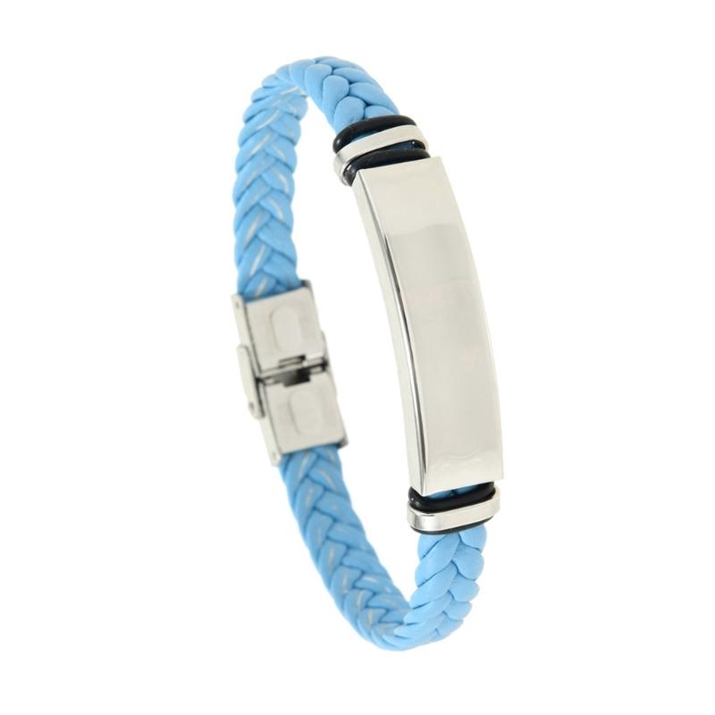 Braccialetto in Pelle Intrecciata per Uomo e Donna con Chiusura Regolabile in Acciaio Inossidabile 12 Opzioni di Colore Leggero Unisex Braccialetto da Polso alla Moda