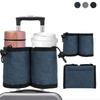 With Bottle Organizer Luggage Handle Bag Portable Universal Luggage Coffee Mug Holder Oxford Cloth Suitcase 2 Cup Holder