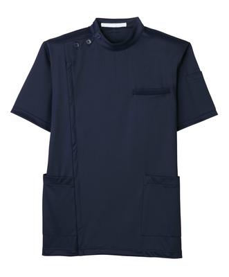 [LalaSkill] F-9100 Men's Casey (Medical Lab Coat, Antibacterial, Odor-resistant, Stain-resistant, No-iron) L Navy
