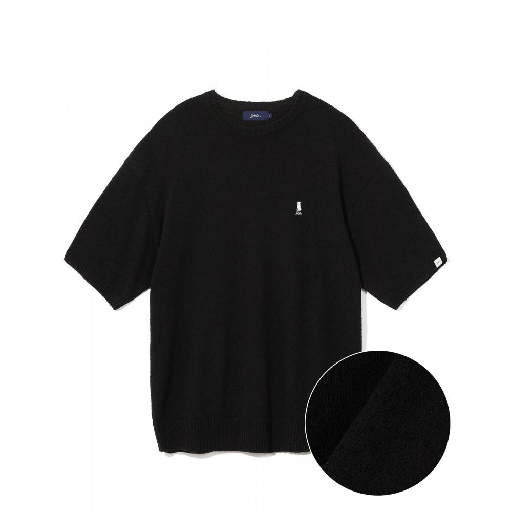 

YALE HERITAGE DAN ROUND NECK BOUCLE SS KINT BLACK