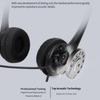 with Mic Business Headphones Wired Earphones Universal Call Center Headset  Call Headphones