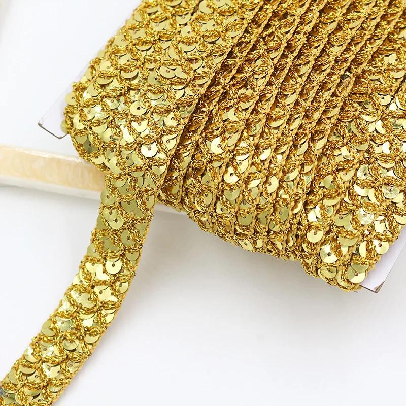 5/10M 20mm Spīdīgu mežģīņu apmale Pīta lente Dekorācija Lentes Cosplay skatuves kostīmi DIY cepure Bagāža Šūšanas piederumi