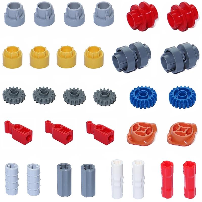 Gear Cross Axles Kit Construction Bricks MOC Blocks Technical Accessories Bulk Multiple Sizes Works With All Brands Learning Playthings