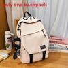 Big Capacity Simple Backpack With Letter Print Design And Waterresistant Fabric