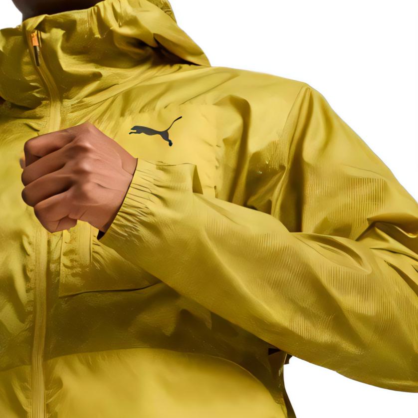 Puma Seasons Hooded Solid Color Running Casual Long Sleeve Jacket Men Jacket Yellow 525831-21