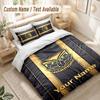 Custom Name Bedding Set 3 PiecesWigan Warriors Print Duvet Cover + 2 Pillowcases Soft Bed Decor