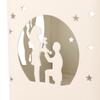 Stylish Hollow out Candlestick Candle Holder Home Table Decoration Ornament with Lover DecorWhite