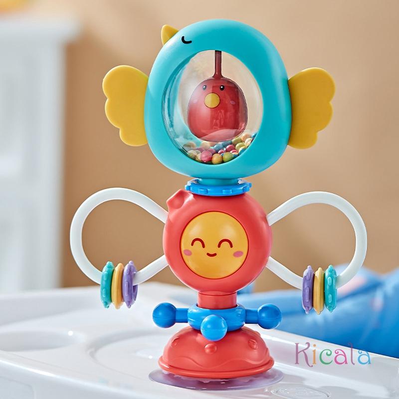 

Baby Animal Style Suction Cup Rotating Toys Baby Toys Birthday Gift Bath Toys Educational Dining Table Toys for Baby 0 12 Months синій