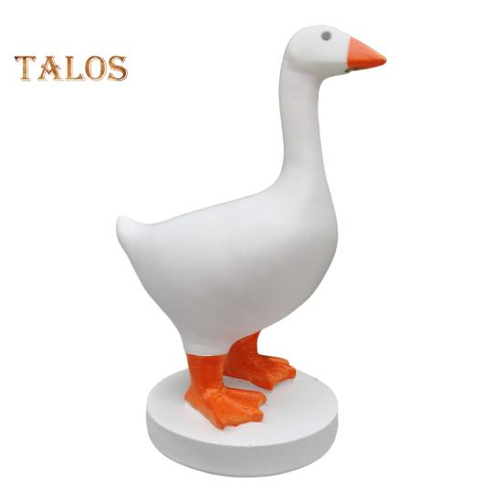 

Магнитный держатель для ключей в виде гуся, смоляная фигурка гуся с магнитным клювом, декоративный держатель для ключей для входа в дом, подарок на новоселье оранжевый