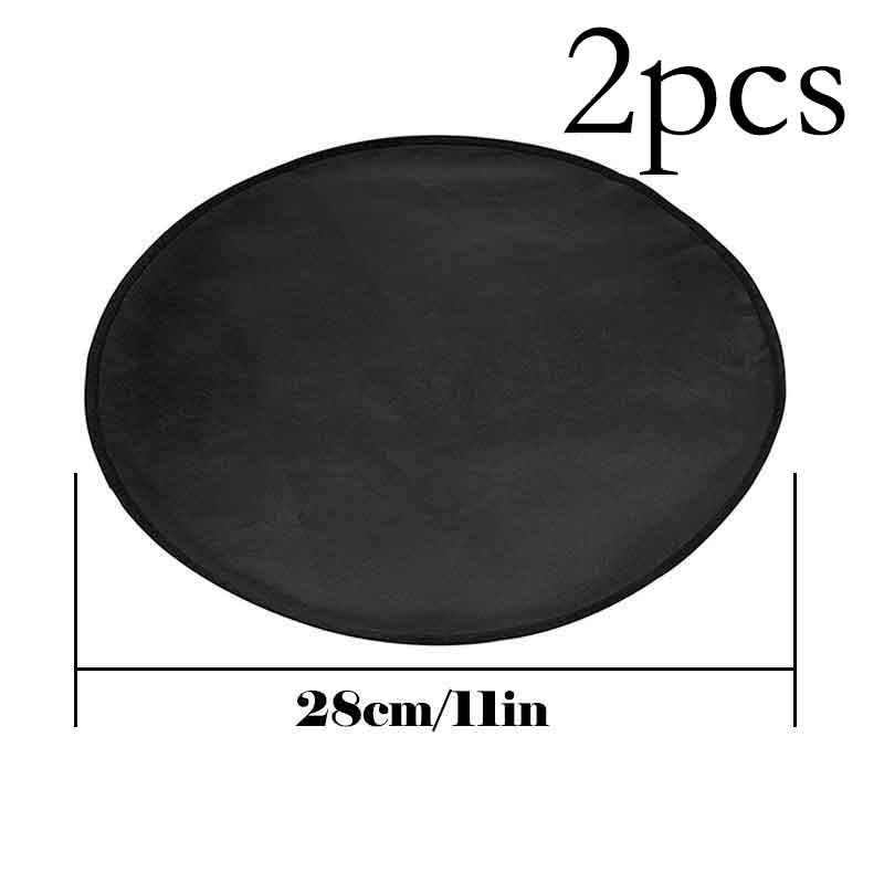 1 Stück runde feuerfeste BBQ-Matte für den Außenbereich, doppelseitiges hitzebeständiges Glasfaser-Gewebe, tragbarer & wiederverwendbarer Deck- und Terrassenschutz