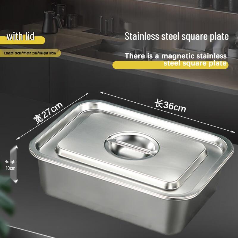 Ji Wang Gu 201 Stainless Steel Deep Steaming Pan with Lid