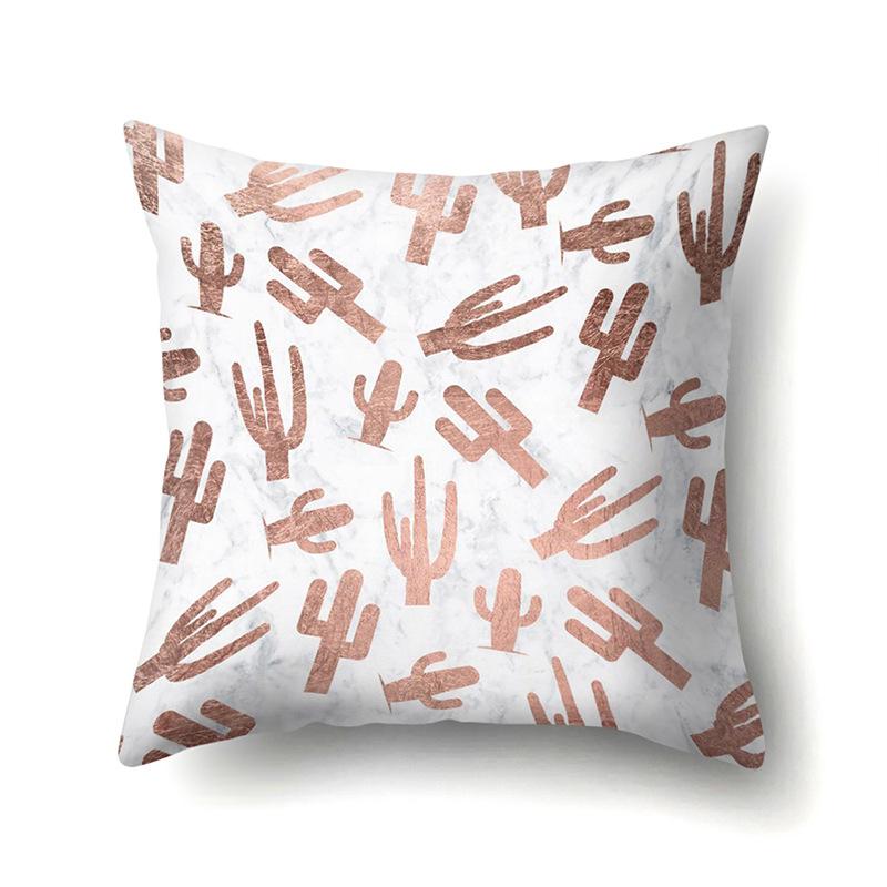 Polyester Pillow Case Automobile Decoration Home Printed Pillow Case Waist Cushion Cover Car Cushion Head Cushion Cover